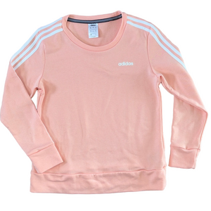 Adidas Climalite Pink White Oversized Sweatshirt Size Small